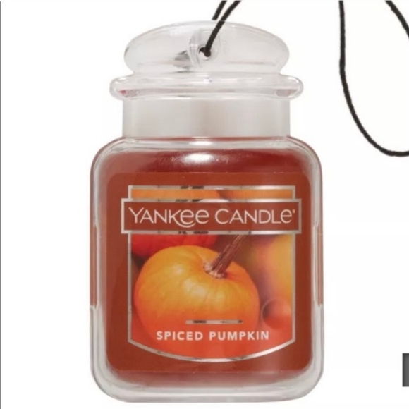 4 Yankee Candle Spiced Pumpkin Car Jar Ultimate Air Freshener Brand New - Picture 3 of 3